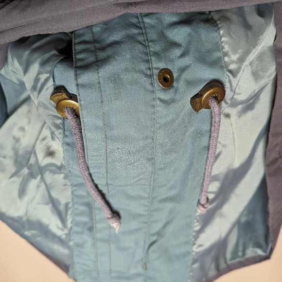 Vintage North American Clothiers Outdoor Grey Teal Zip Hooded Jacket Mens  M - Picture 10 of 14